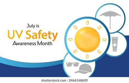 Uv Safety Awareness Month Observed Every Stock Vector Royalty Free