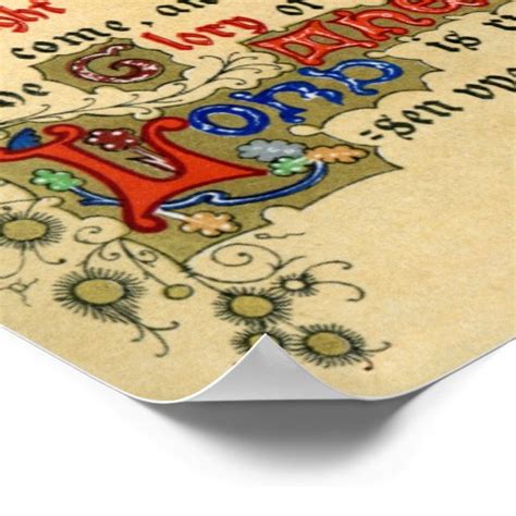 Illuminated Manuscript The Epiphany Poster Zazzle