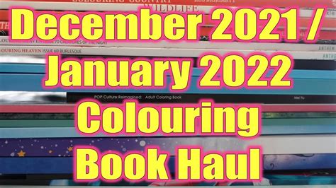 December January Adult Colouring Coloring Book Haul Youtube