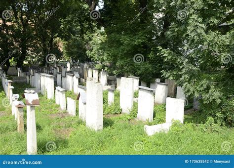 Jewish Cemetery Of Krakow Stock Photo Image Of Synagogue 173635542