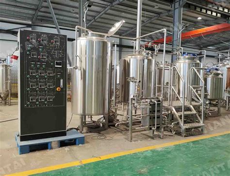 L Stainless Steel Three Vessel Beer Brewing System Tiantai