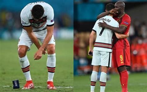 Cristiano Ronaldo Getta A Terra La Fascia Poi Lo Consola Lukaku Sky