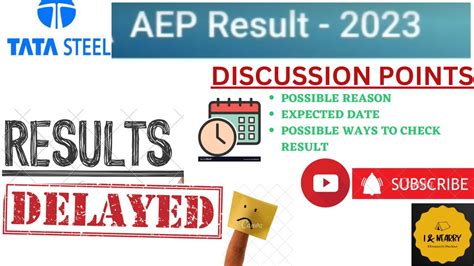 Results Of TATA Steel AEP 2023 Delayed New Expected Date Tatasteel