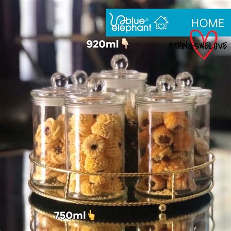 1250 Ml 750ml 375ml Glass Jar Balang Kaca Kedap Airtight Balang Kuih