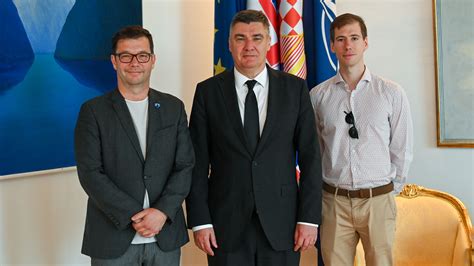 President Milanović Receives Nebojša Slijepčević and Silvio Mumelaš