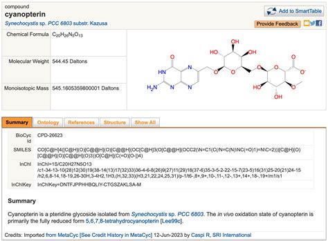 Frontiers Cyanocyc Cyanobacterial Web Portal