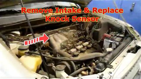 Remove The Intake Manifold And Replace The Knock Sensor Toyota