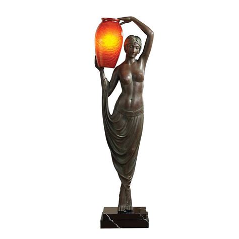 Design Toscano Art Deco Goddess Of Light Sculptural Floor Lamp