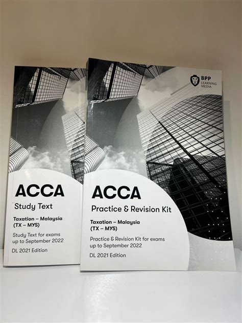 ACCA BPP Taxation Malaysia Study Text Practice And Revision Kit