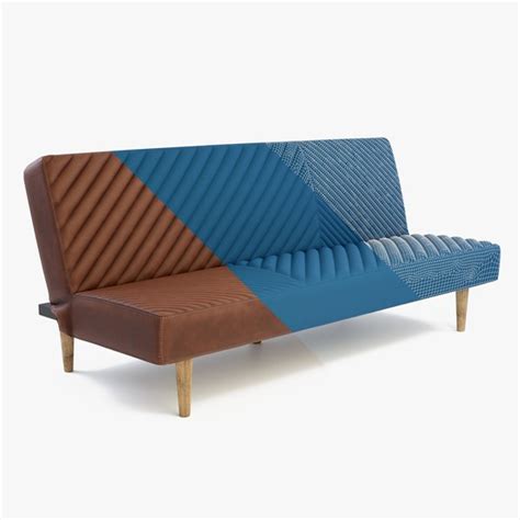 Futon leather fabric 3D model - TurboSquid 1451376