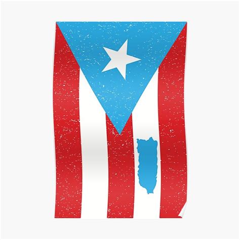 Puerto Rico Proud Boricua T Shirt Flag Poster For Sale By Inkedtee