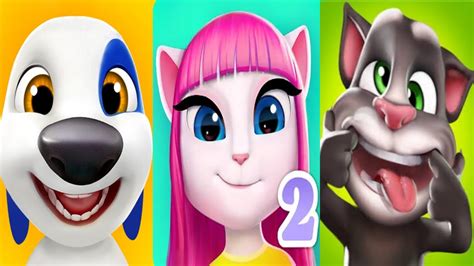 My Talking Hank Vs Talking Angela 2 Vs Talking Tom 2 Ios Android