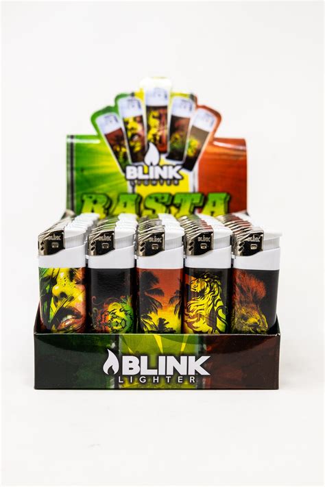 Shop Quality Refillable Rasta Blink Lighter Stoned Genie