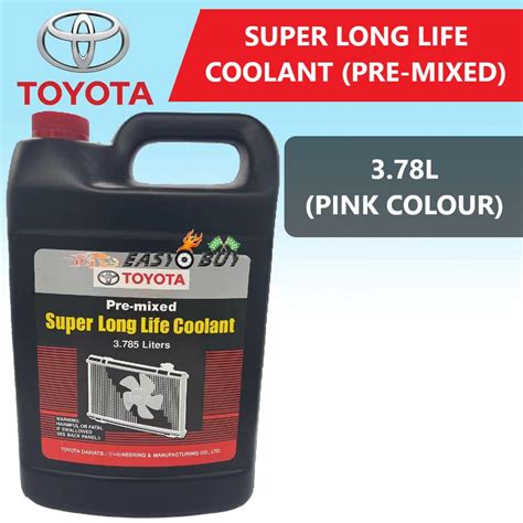 100 ORIGINAL TOYOTA COOLANT SUPER LONG LIFE COOLANT PRE MIXED 3 78