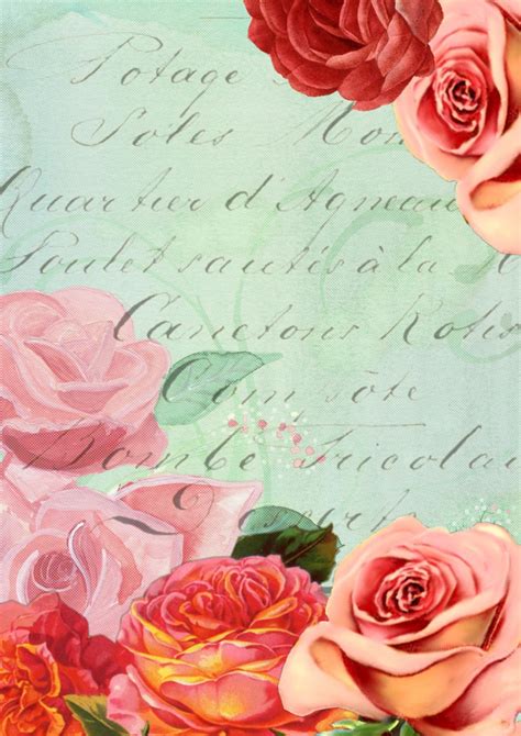 Background Scrapbook Romantic Rose Free Stock Photo - Public Domain ...