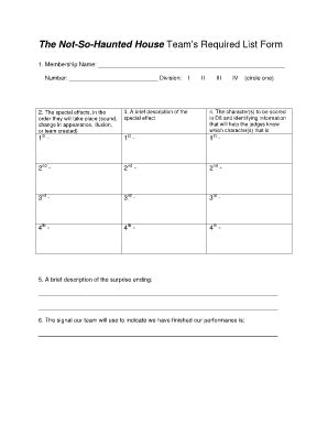 Fillable Online Team S Required List Rev A Opening Xlsx And Docx