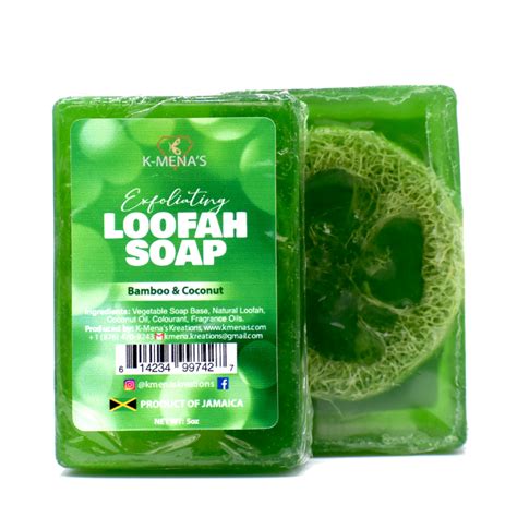 Loofah Soap – Bamboo & Coconut - K-mena's Kreations