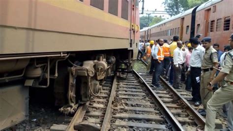 Second Rail Accident In One Day Now Rajdhani Engine Power Coach