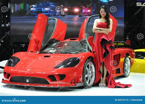 Saleen S7super Runredbeautiful Car Models Editorial Image Image Of