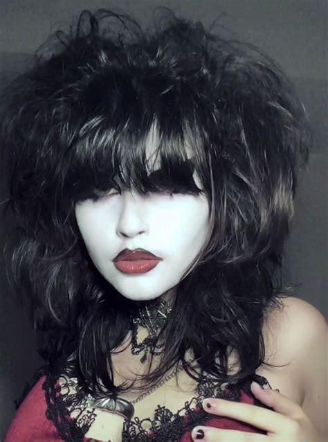 Red Look Gothic Hairstyles Teased Hair Goth Hair