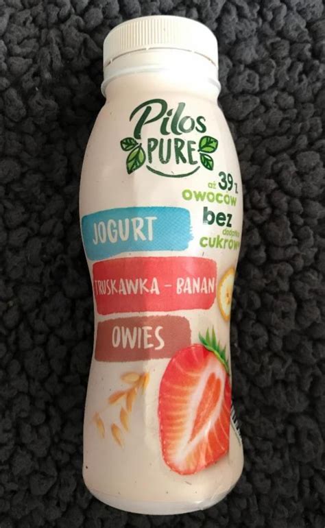 Jogurt Pitny Truskawka Ban N Pilos Pure Kalorie Kj A Nutri N