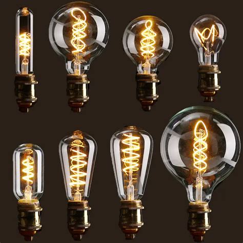 Led Curly Filament Bulb A60 St64 G95 G125 E27 Base Decorative Edison Light Bulb Buy Curly