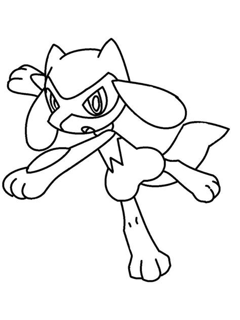 Riolu Pokemon Coloring Pages