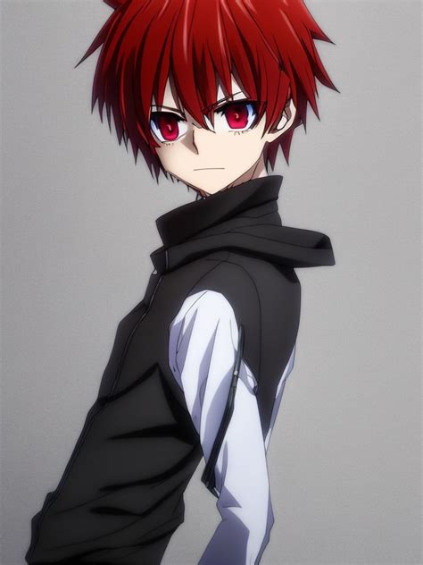 Anime Boy With Red Hair And Red Eyes