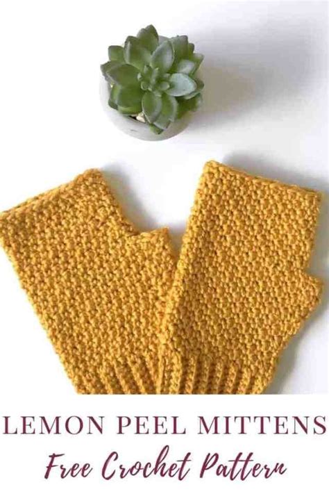 Free Crochet Fingerless Mittens Pattern Artofit