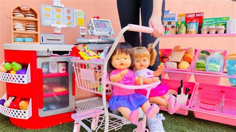 ANI y ONA la lían con su NUEVO CARRITO en el SUPERMERCADO Muñecas y