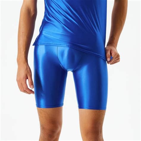 Short de bain Short moulant en soie glacée pour homme vêtement de