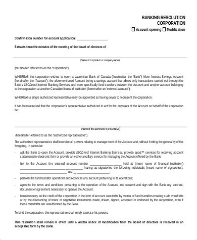 Corporate Resolution Form Pdf Templates Jotform Bank Home