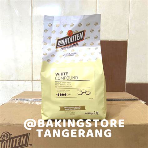 Jual Van Houten White Compound Coin 1 Kg Coklat Putih Shopee Indonesia