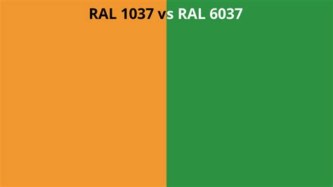 Ral 1037 Vs 6037 Ral Colour Chart Uk