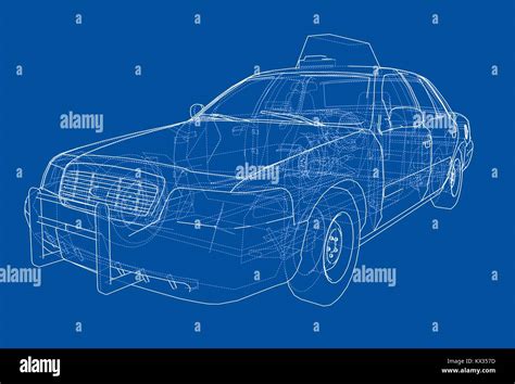 Taxi Outline Drawing Vector Stock Vector Image Art Alamy