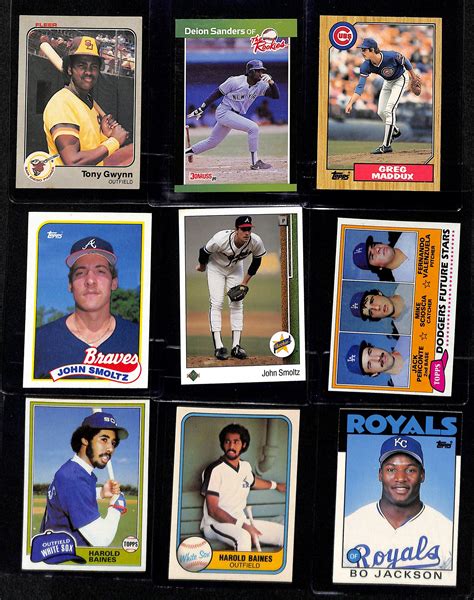 Lot Detail Lot Of 50 1980s Baseball Rookie Cards Inc Don