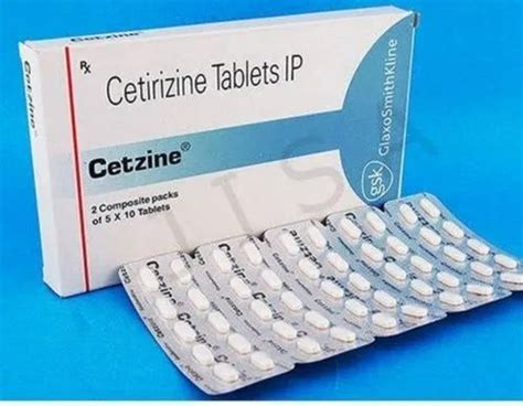 Cetzine Cetirizine Ip Tablet At Rs Box Pharmaceutical Tablets In