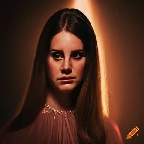 Lana Del Rey Looking Sad And Daunted With Tears In Photo Realistic