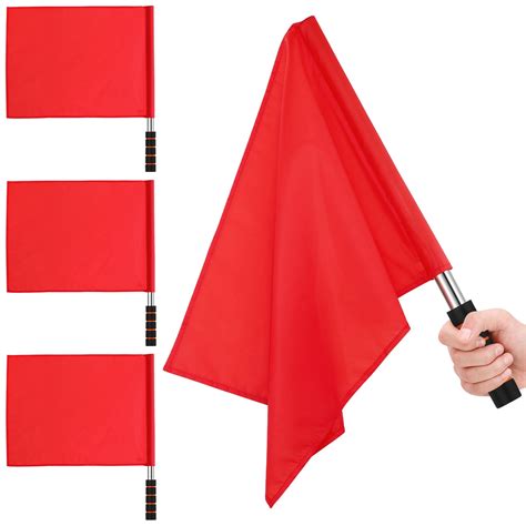 Soccer Referee Flags Hand Signal Hand Cranked Equipment Racing Sports