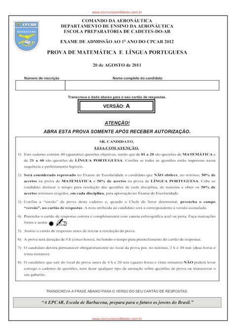 PDF PROVA DE MATEMÁTICA E LÍNGUA PDF filePROVA DE MATEMÁTICA E