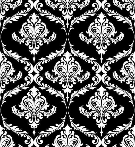 Vintage Damask Wallpaper Stock Illustration Illustration Of Worn