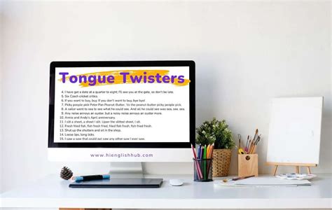 109 Tongue Twisters Easy Hard Funny Long And More Hi English Hub