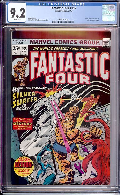 Fantastic Four Cgc W Auction Pedigree Comics