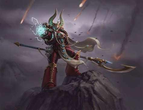 Ahzek Ahriman Art By Adam Barker 40k Gallery Warhammer Art