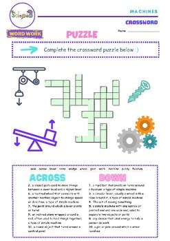 Crossword Puzzle Machines By SciencExpert TPT