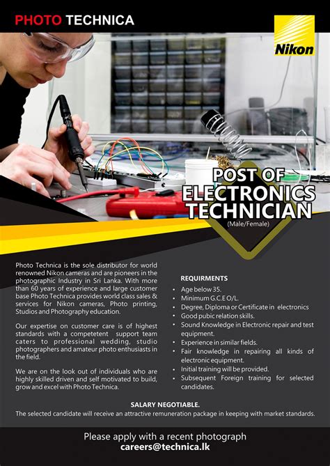 ELECTRONICS TECHNICIAN 2024