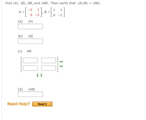 Solved Find ∣a∣∣b∣ab And ∣ab∣ Then Verify That