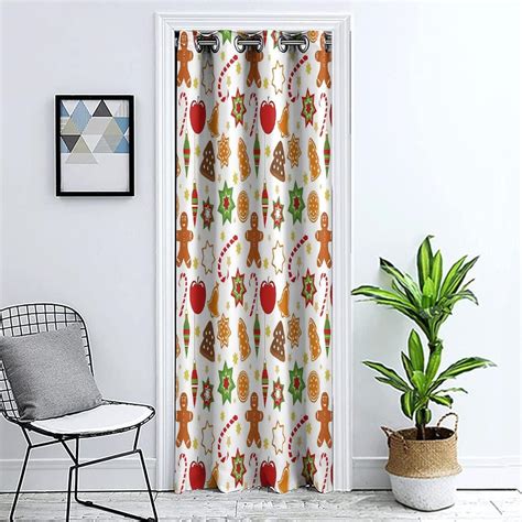 Amazon Door Curtains For Doorway Privacy Gingerbread Man Doorway