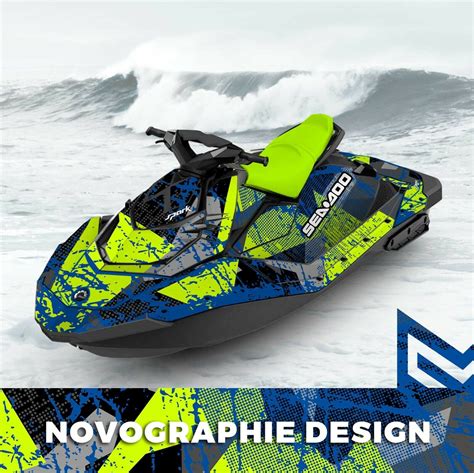 SEADOO SPARK Trixx GRAPHIC KIT Wraps 2up 3up Jet Ski SEA DOO Decal