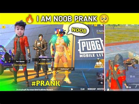 Pubg Lite New Pudina Prank With Funny Teammates Pubg Lite Noob Prank